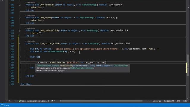 Proyecto VSTO Visual Basic for Office # 6