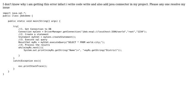 Java Database connection error with mysql (2 Solutions!!) смотреть онлайн