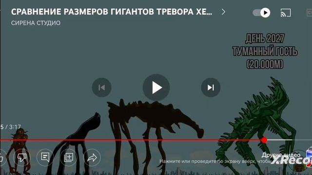 смотрю размеры монстров Тревора Хендерсона