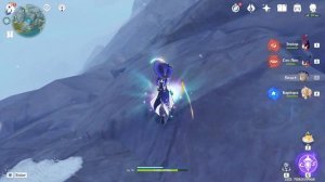 Секретный кристалл в драконьем хребте который приведет к примогемам с сундуком. Genshin Impact