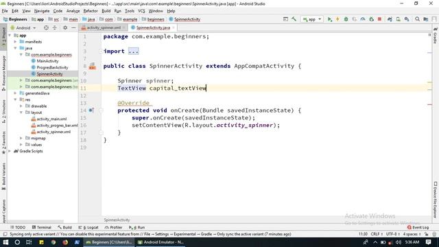How to Use Spinner in Android Studio Beginners