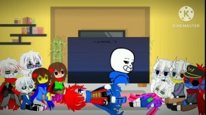 Undertale reacts to Glitchtale S1 Ep2 "Yet Darker" (My AU, Angst, Charisk, GCRV)
