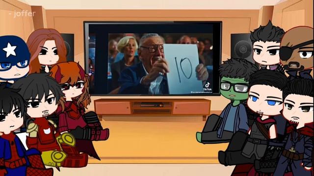 [] Avengers react to Stan Lee [] Short