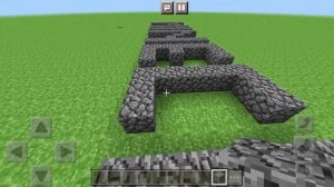 Строю старую надпись MINECRAFT