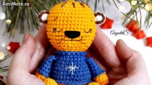 Амигуруми: схема Брелок "Тигрёнок". Игрушки вязаные крючком - Free crochet patterns.