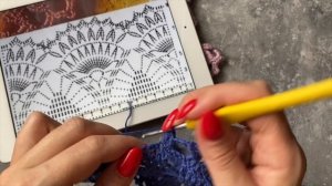 Обвязка платья. Узор крючком. Часть 2. | @iiaks