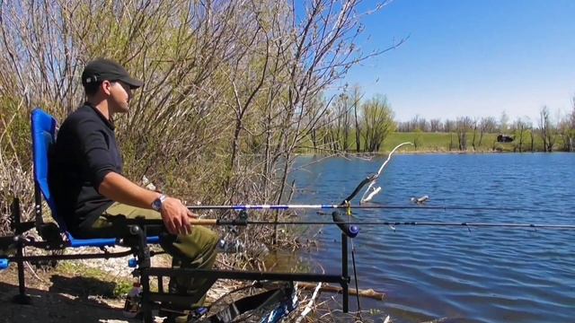 ЛОВЛЯ НА ПИКЕР В МАЕ НА ПРУДУ . смотреть онлайн