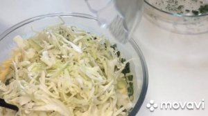 Капустная лепёшка с зеленью