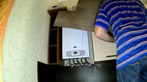 Крыша на кухонный гарнитур и газовый котел.