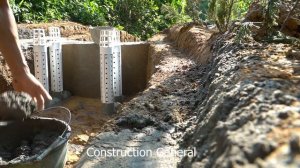 Модель ГЭС с автомобильной дорогой по дамбе