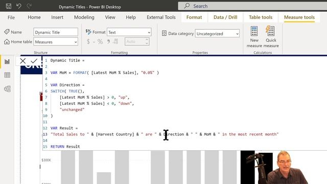 How To Create Dynamic Chart Titles In Power BI