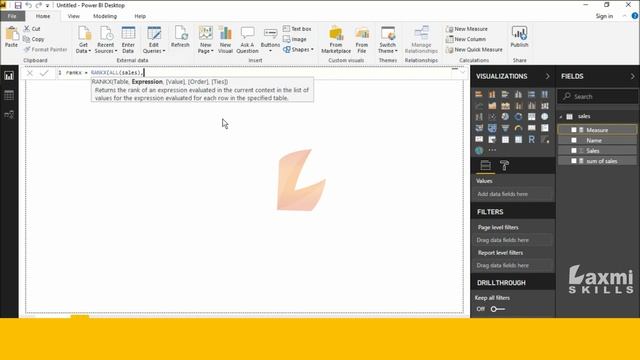 RANKX  DAX  Function- DAX RANKX  Function In Power BI Desktop | RANKX DAX Tutorials