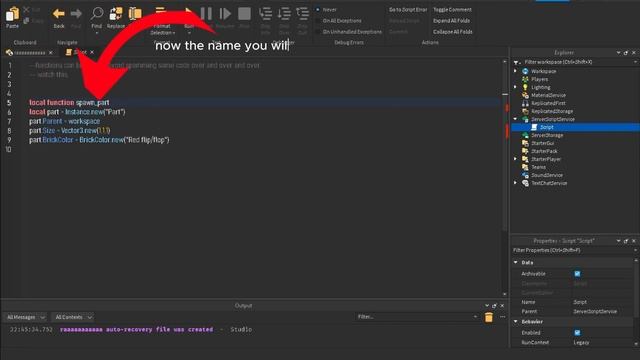 Roblox Studio Functions Explained (Roblox Sutdio tuts #1) смотреть онлайн