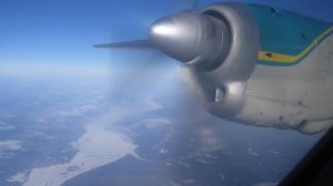 Белый шум турбовинтового самолета Ан-24. White noise of a turboprop aircraft Antonov 24.