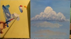 Как легко рисовать облака и показать их на разном расстоянии|How to draw clouds