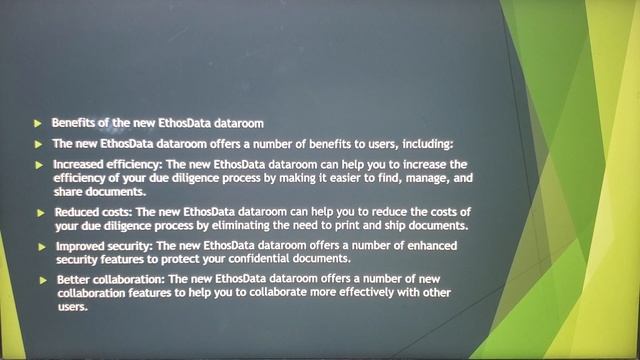 EthosData's New Dataroom A Revolution in Virtual Data Rooms Ahmed Arif смотреть онлайн