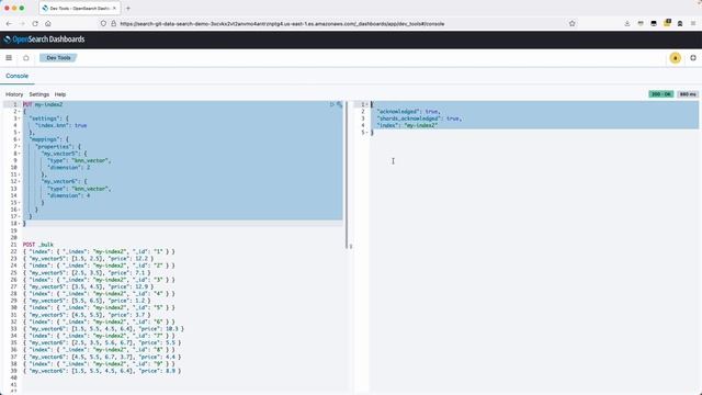 Bulk KNN search using Amazon OpenSearch
