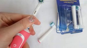Замена насадки для электрической зубной щетки Oral-B. Приобрести можно у меня.