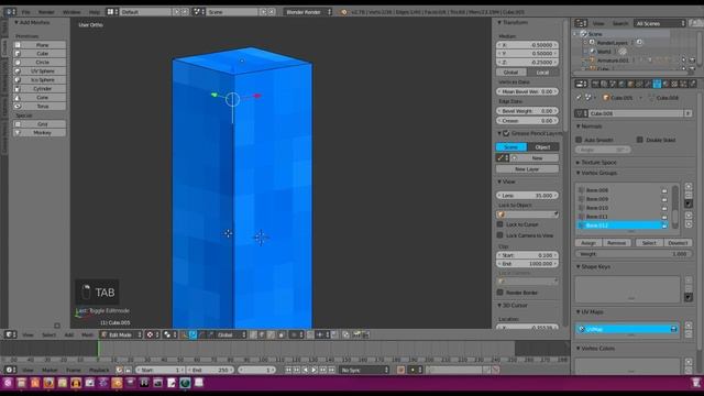 Blender Tutorial - How to make a Minecraft Rig - Rigging [3/4]