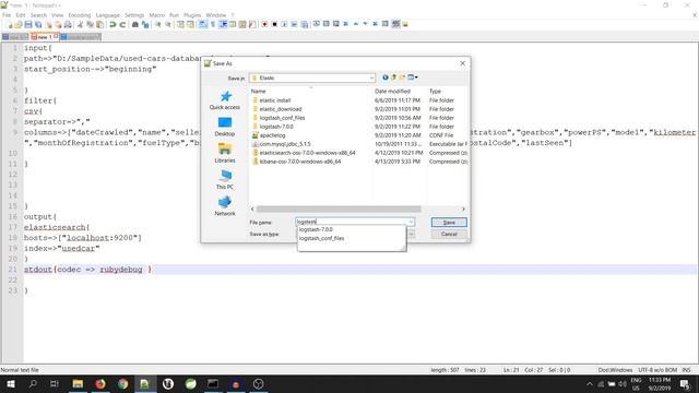 Load CSV into ElasticSearch using Logstash | ELK stack on Windows10 смотреть онлайн