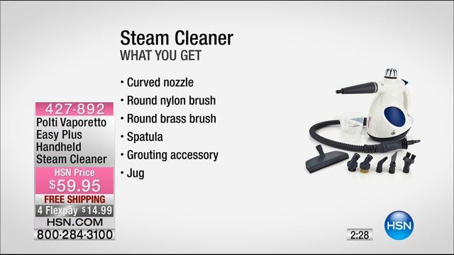 Polti Vaporetto Easy Plus Handheld Steam Cleaner смотреть онлайн