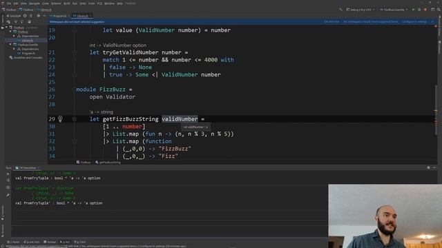 Writing a Simple Application in F# + Live Refactoring | Basic Functional Software Design Walkthroug смотреть онлайн