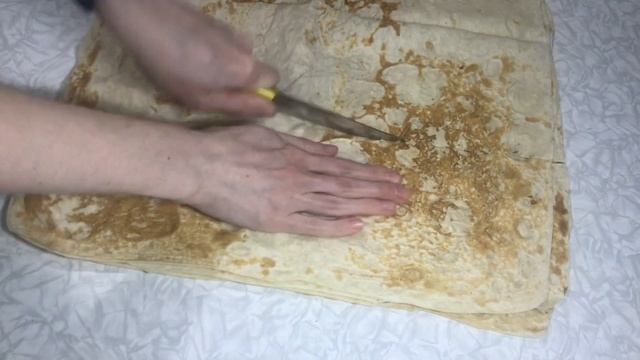 Просто и быстро. Треугольники из лаваша