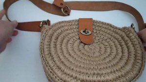 Обзор сумки из джута/вязание крючком