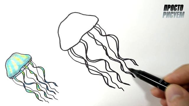 Как нарисовать МЕДУЗУ, Рисунок для срисовки