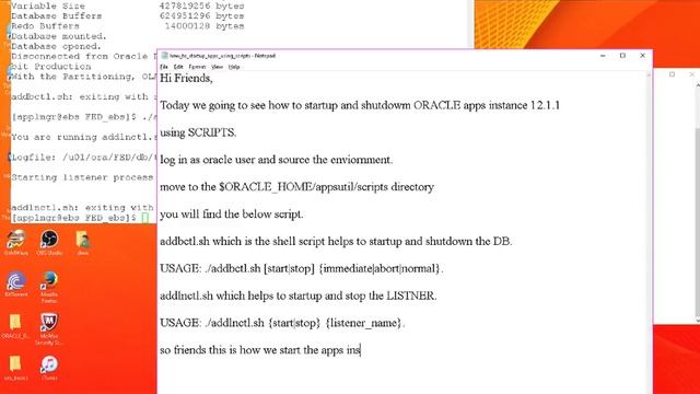 L1 Activity for APPS DBA r12.1 how to STARTUP and SHUT DOWN смотреть онлайн