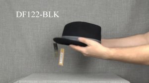 DF122-BLK Шляпа фетровая DPC FEDORA W/FT