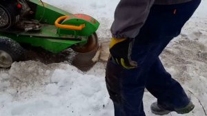 Удаление пней, пнедробилка