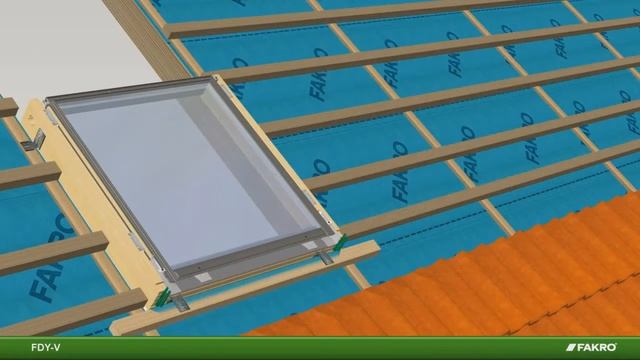 Монтаж мансардного окна FAKRO FDY V Duet proSky смотреть онлайн
