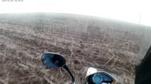 на эндуро по полю за косулей