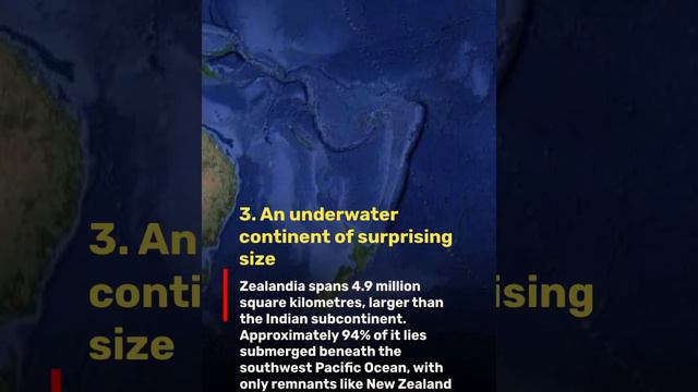 ZEALANDIA HIDDEN CONTINENT #shortsvideo #viral #tourism#knowledge