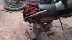 Как снять медь с электродвигателя