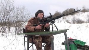 Тигр-01(тип СВД) стрельба на 300 метров по гонгу с учетом поправок на высоту и ветер.