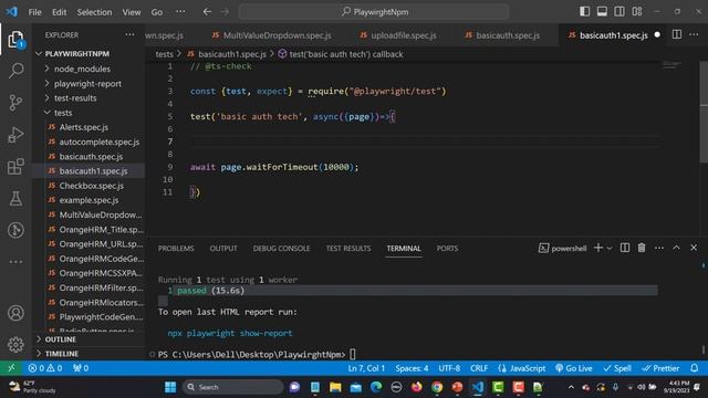 Playwright with Javascript tutorial 18 | Handling basic Authentication