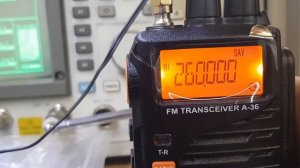 Тест приемника на частотах SATCOM радиостанции Аргут А-36 после программного раскрытия