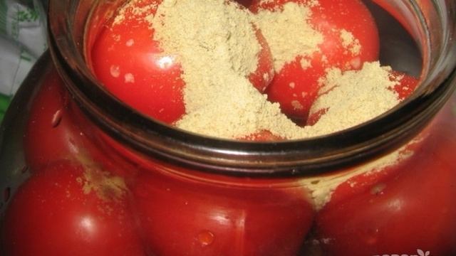 Малосольные помидоры с горчицей