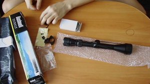 Оптический прицел Bushnell (арбалетная сетка). Посылка с AliExpress.