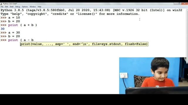 Python Tutorial  - 2 | Arithmetic Operators  | Coding for kids| Aarish Babbar