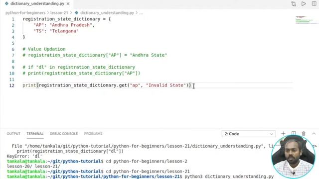 #21 Python Tutorial in Telugu | Dictionary