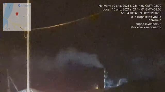 Сжигания медицинских отходов класса А, Б, В, Г в г.о. Жуковский, улица Дорожная. 10.04.2021г. смотреть онлайн