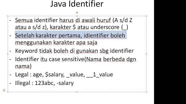 5 JAVA TUTORIAL - java identifier - [BAHASA INDONESIA] смотреть онлайн