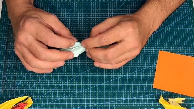 Origami. How to make a rabbit sitting on a month./Оригами. Как сделать кролика сидящего на месяце.