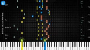 🎹Chord & Lyrics, Prince Ali, Alan Menken, Synthesia Piano