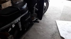 Запуск мотоцикла Восхода 2 после года забвения