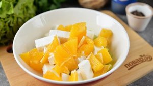 Салат с дыней и фетой