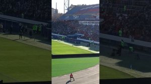 сине-белые Факелоны. Сектором поют Туман-Сектор газа